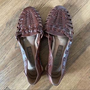 Cute Vintage Woven Leather Sandals